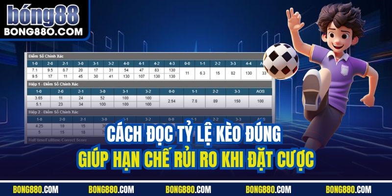 Cách đọc tỷ lệ kèo đúng giúp hạn chế rủi ro khi đặt cược